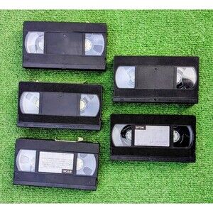 Recordable Blank VHS TDK T160 Various Tapes Vintage 2005-10 Years Lot of 5 EUC